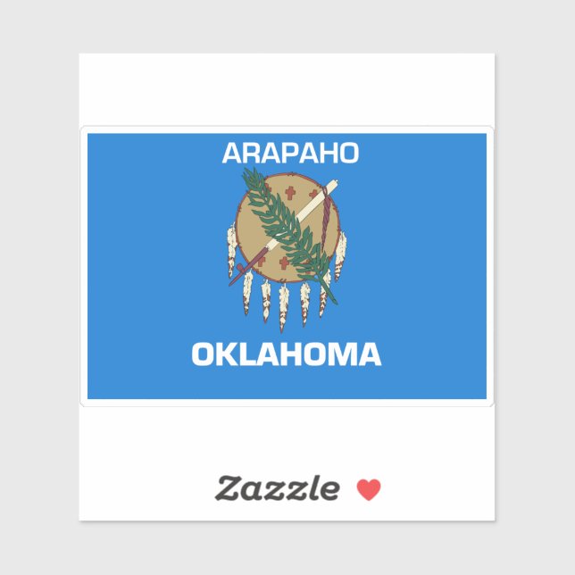 Adesivo Arapaho Oklahoma Flag (Folha)