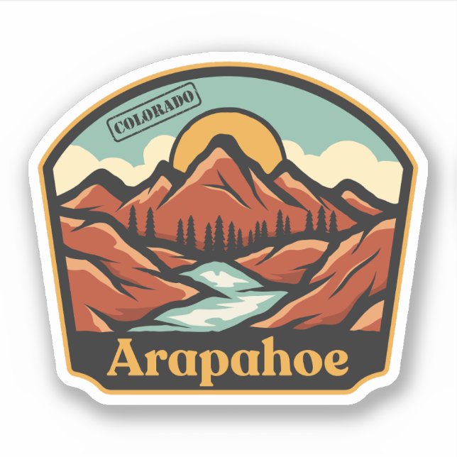 Adesivo Arapahoe, Colorado (Frente)