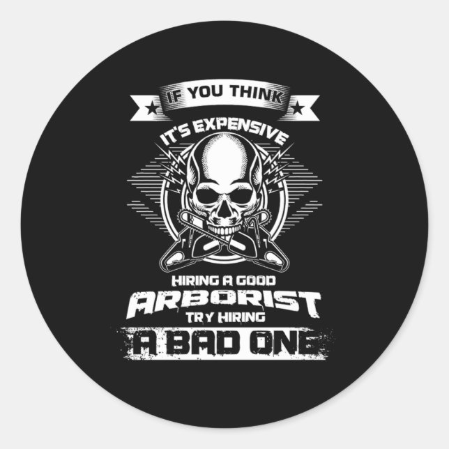 Adesivo Arboriculturista de tretas escalando a natureza (Frente)