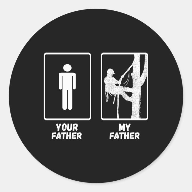 Adesivo Arborista Meu Pai Lumberjack Woodworker Logger Tr (Frente)