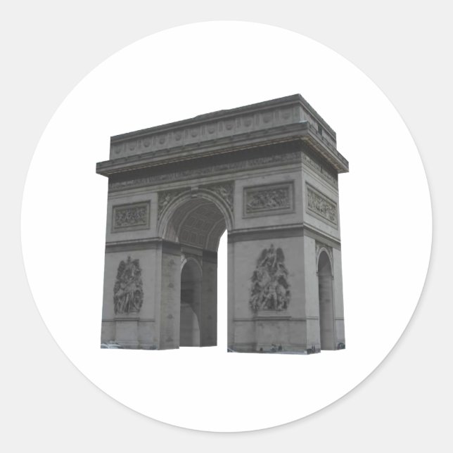 Adesivo Arc de Triomphe: Modelo 3D: (Frente)