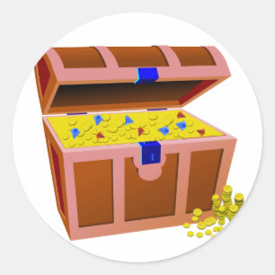 Adesivo Arca do tesouro do pirata