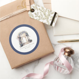 Adesivo Arca Floral Personalizada De Casamento Por Aquarel