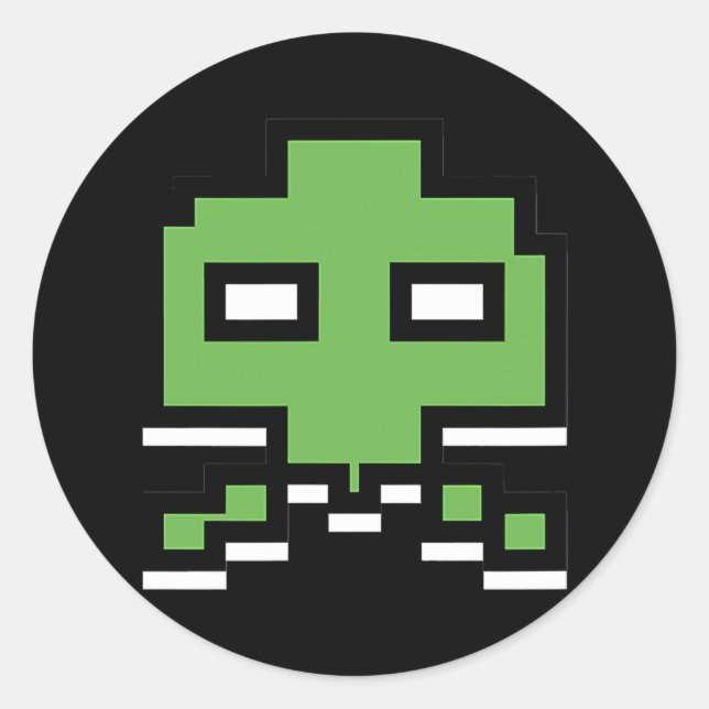 Adesivo Arcade invasora de Alienígena para jogos dos anos  (Frente)