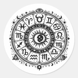 Adesivo Arcanos do Zodíaco — Os Doze Signos por BurnsInHel