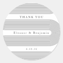 Adesivo Arch Personalizado Linhas Brancas Pretas Nome Lega