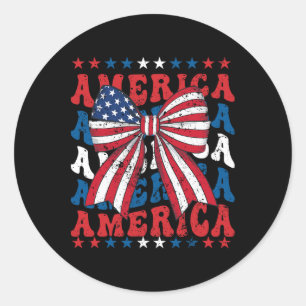Adesivo Arco Americano de Coquetes Patriótico dos Estados