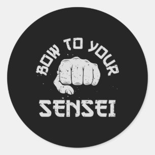Adesivo Arco Ao Seu Sensei Engraçado Karate Artes Marciais