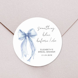 Adesivo Arco Azul Aquarela Chá de Noiva