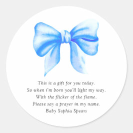 Adesivo Arco azul-aquarela - Rótulo da Vela do Orador