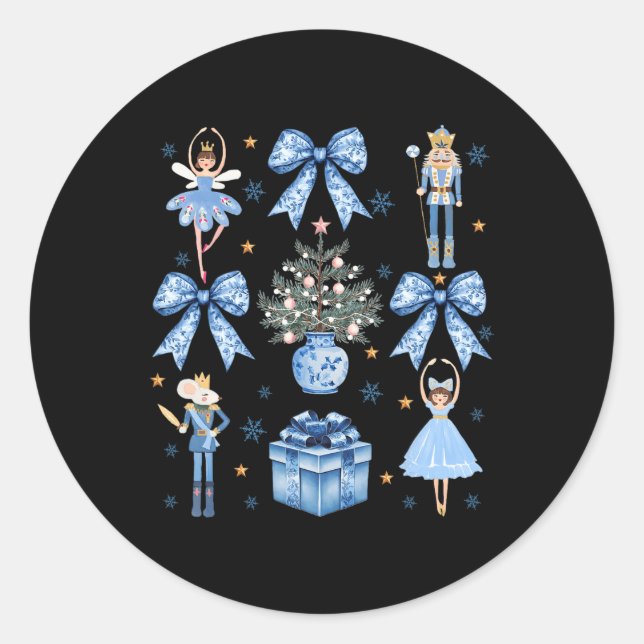 Adesivo Arco Azul Nutcracker Xmas Feliz Natal (Frente)