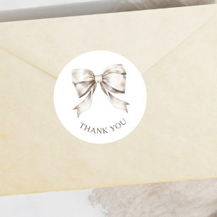 Adesivo Arco Branco Fita Vintage Chá de fraldas Obrigado