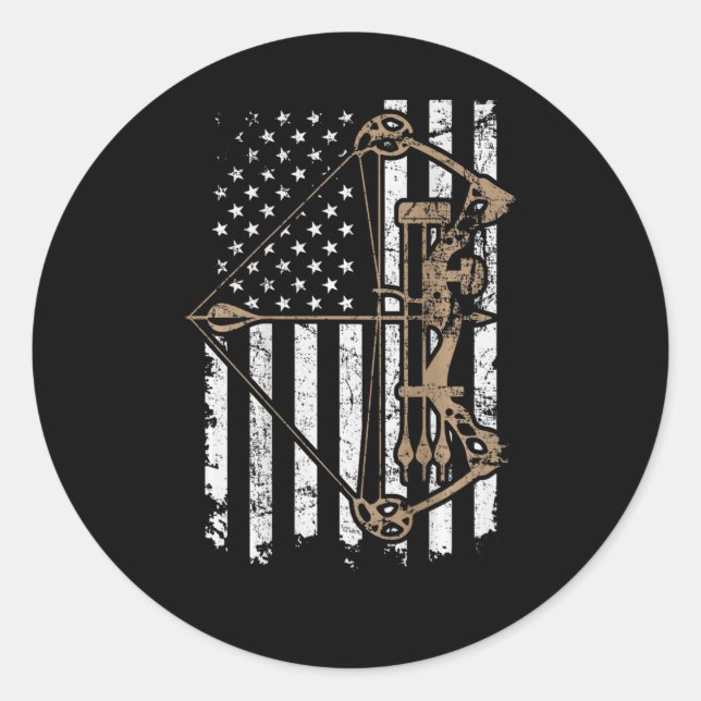 Adesivo Arco Composto de Arquivo de Sinalizador Camo Usa - (Frente)