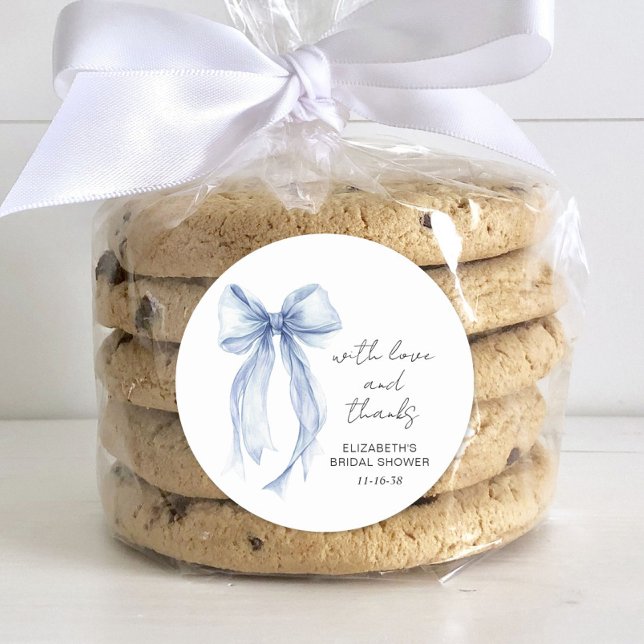 Adesivo Arco Coquete Azul Obrigado Chá de Noiva (Criador carregado)