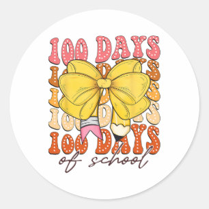 Adesivo Arco Coquette 100 Dias De Meninas Lápis De Escola