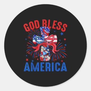 Adesivo Arco Coquette America deus abençoe Cross 4 de julh