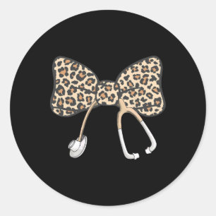 Adesivo Arco Coquette Stethoscope Enfermeira Leopardo Regi