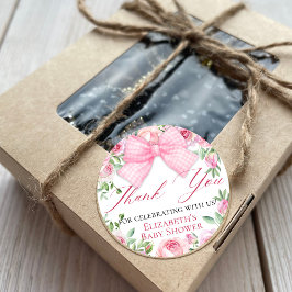 Adesivo Arco cor-de-rosa e Rosas elegantes Obrigado