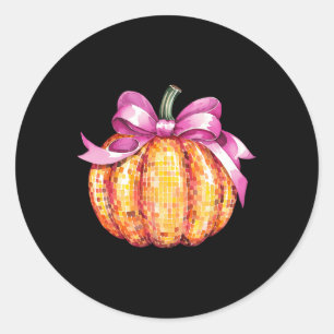 Adesivo Arco Cor-de-rosa Pumpkin Retro Queda Ação de Graça