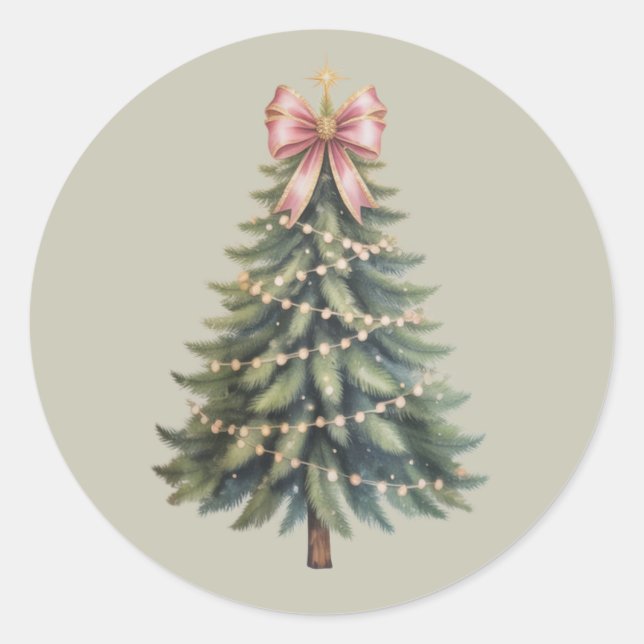 Adesivo Arco de árvore de Natal Coquette Xmas (Frente)
