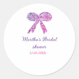 Adesivo Arco de casamento brilho glitter rosa roxo nome