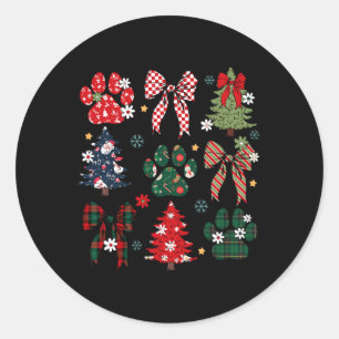 Adesivo Arco de Coquetes de Árvore de Natal Retroativo Pat