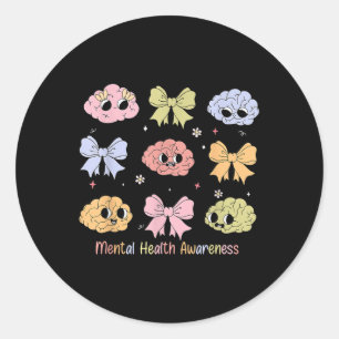 Adesivo Arco de Coquette Mental Health Awarness Mulheres P
