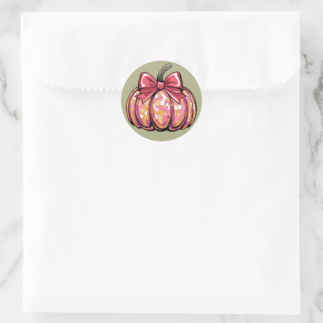 Adesivo Arco de Coquette Pumpkin Fall Vibes (Bolsa)