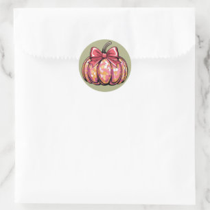 Adesivo Arco de Coquette Pumpkin Fall Vibes