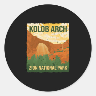 Adesivo Arco de Kolob parque nacional zion caminhada acamp