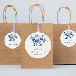 Adesivo Arco De Lily De Calla Azul Dusty Obrigado Sticker