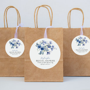 Adesivo Arco De Lily De Calla Azul Dusty Obrigado Sticker