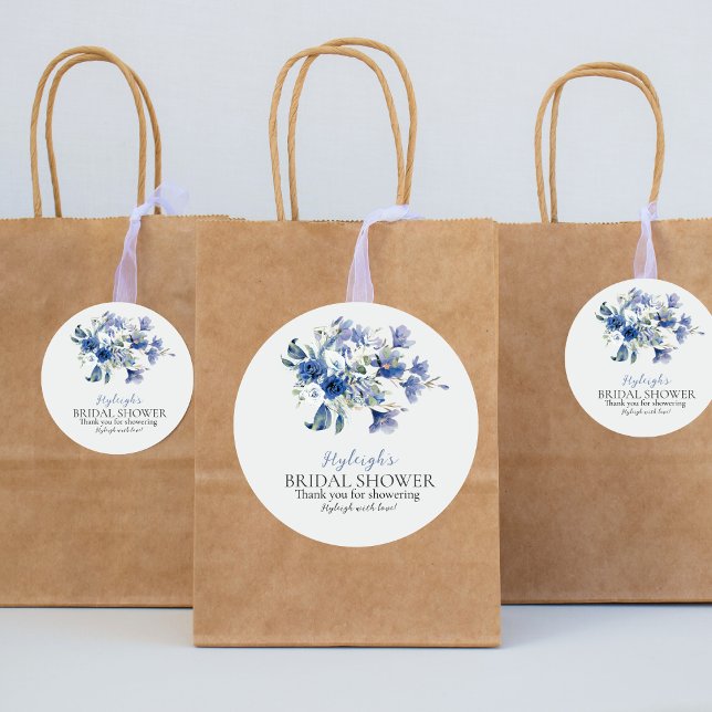 Adesivo Arco De Lily De Calla Azul Dusty Obrigado Sticker (Criador carregado)