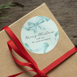 Adesivo Arco de Natal Azul Verde