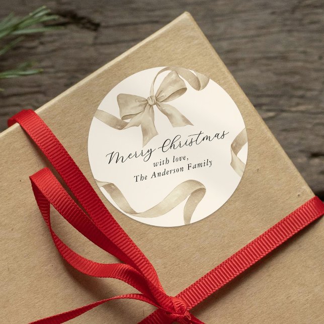 Adesivo Arco de Natal em Creme e Dourado (Criador carregado)