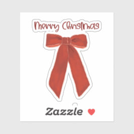 Adesivo Arco de Natal Vermelho com Texto Feliz Natal