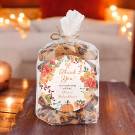 Adesivo Arco de queda Boho Bompkin obrigado floral chá de 