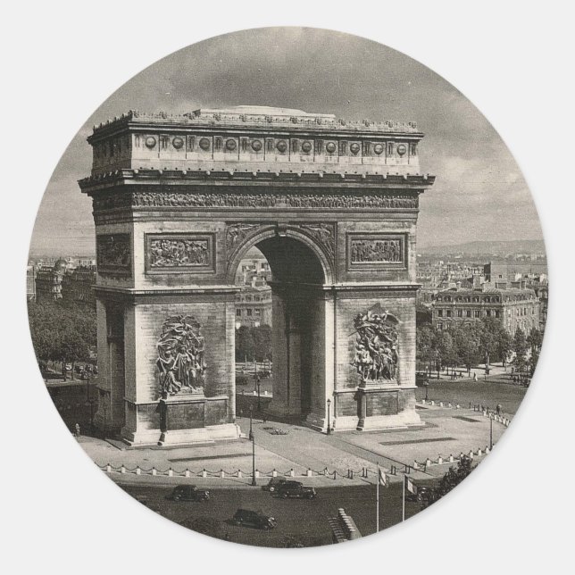 Adesivo Arco de Triomphe de Paris, 1943 (Frente)