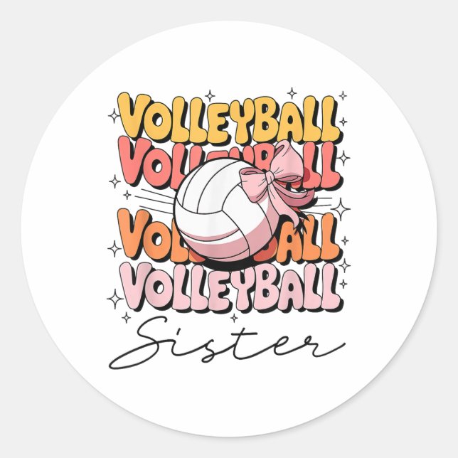Adesivo Arco de Voleibol da Irmã de Voleibol (Frente)
