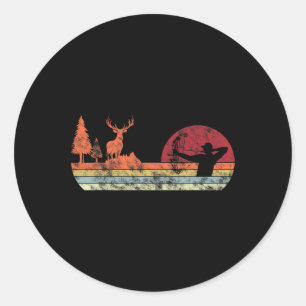 Adesivo Arco Deer Hunting Vintage Retro Archery
