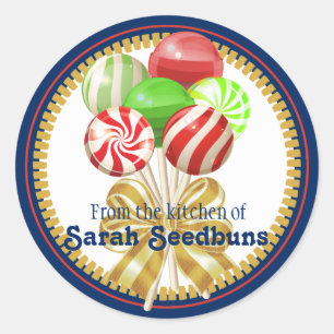 Adesivo Arco dos doces dos doces dos pirulitos do Natal