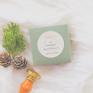 Adesivo Arco Dourado minimalista e Natal moderno da tipogr