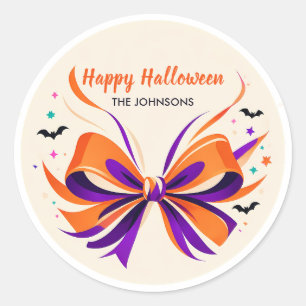Adesivo Arco e Morcegos Personalizados de Halloween