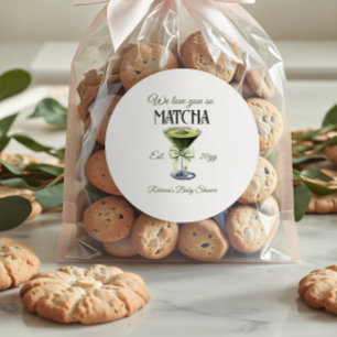 Adesivo Arco Elegante Te Ama Tão Chá de fraldas De Matcha