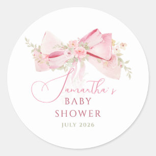 Adesivo Arco Floral Elegante Chá de Bebê da Menina das Flo