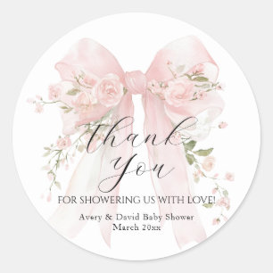 Adesivo Arco Floral Elegante Chuvinha de Bebê Menina