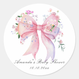Adesivo Arco Floral Menina Chuveirinho de Bebê