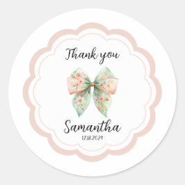 Adesivo Arco Floral Obrigado Sticker