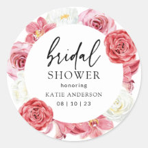 Arco Floral Rosa Chuveiro de Noiva de Verão