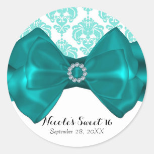 Adesivo Arco Gelam Doce 16 do Teal & White Damask Chic